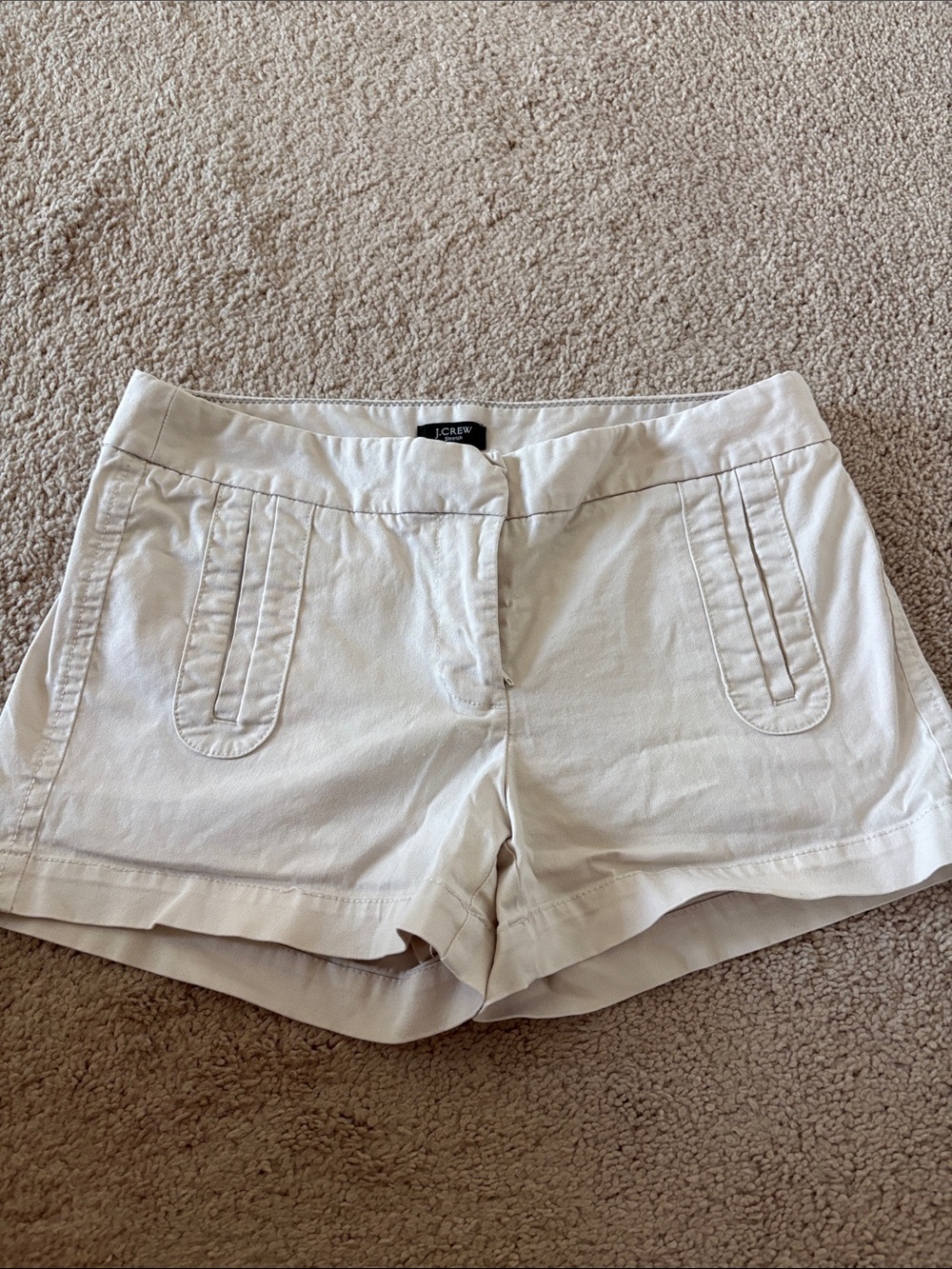 J. Crew Light Cream Women's Cotton Shorts